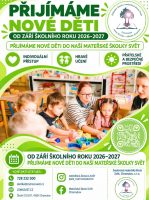 Přijímáme děti do Mateřské školy Svět