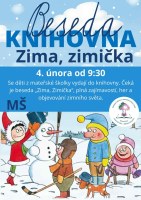 Beseda v knihovně – Zima, zimička