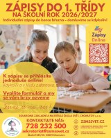 Individuální zápisy do 1. třídy: probíhají do konce března